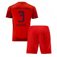 Camisa de Futebol Bayern Munich Kim Min-jae #3 Equipamento Principal Infantil 2024-25 Manga Curta (+ Calças curtas)